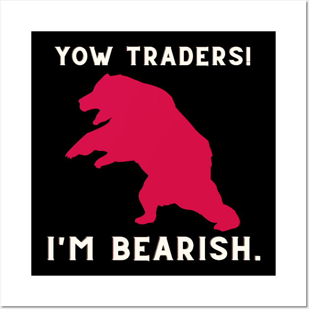 Bearish Trading Wall Art by Proway Design